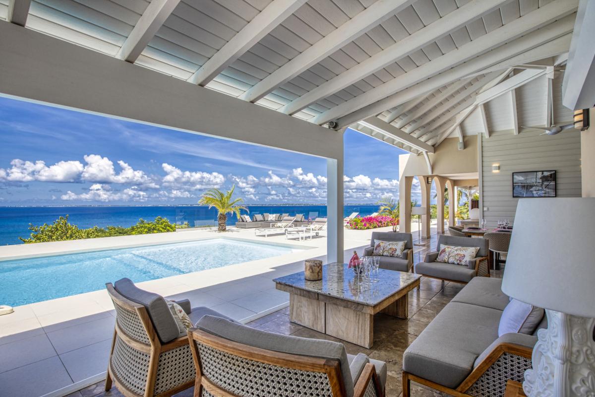 A louer villa 8 personnes Happy Bay Saint Martin_ Terrasse - 11